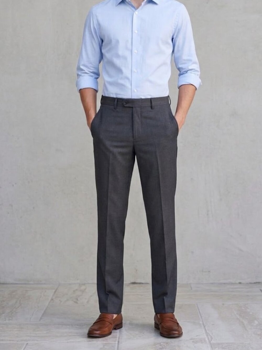 NWT Izod Boys Dress Pants Slacks Trousers Gray Size 18 Slim MSRP $40 Preppy